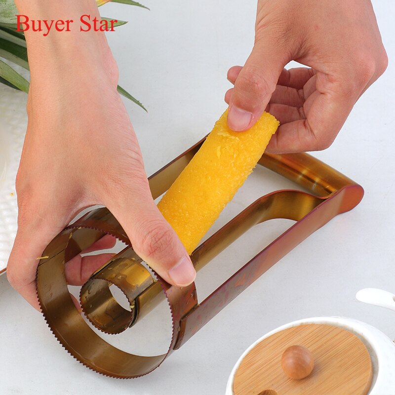 Manual Stainless Steel Pineapple Slicer Cutter set kitchen utensils Ananas Peeler Knife Vegetable Fruit metal Serving tools