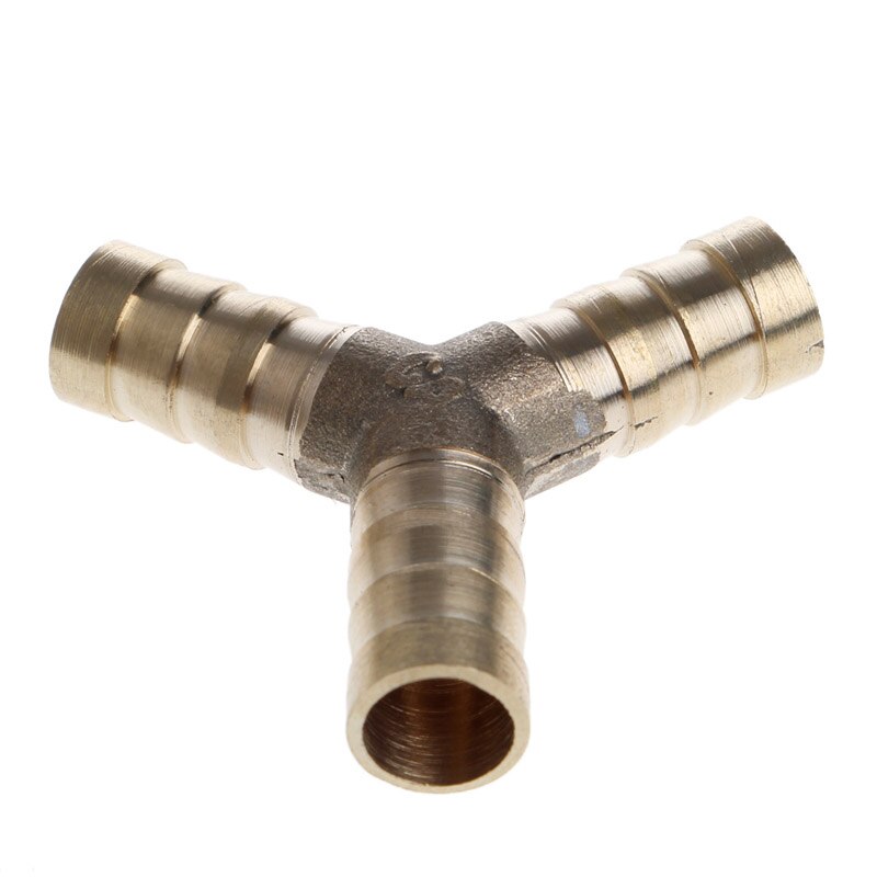 6-16mm laiton Y pièce 3 voies tuyau de carburant connecteur de menuisier pour Air pétrole gaz