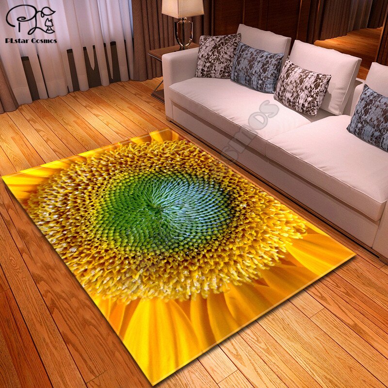 Zonnebloem Rose Patroon Grappige 3D Gedrukt Badkamer Voetstuk Tapijt Deksel Wc Cover Badmat Set Stijl-3: 3
