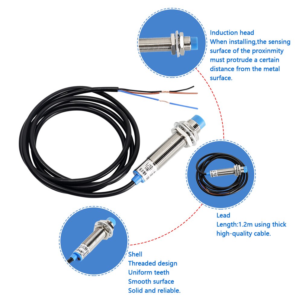 KINGROON LJ12A3-4-ZBX inductive proximity sensor DC5V 3-wire 2mm for 3D printer Z probe auto bed leveling CR10 ENDER3