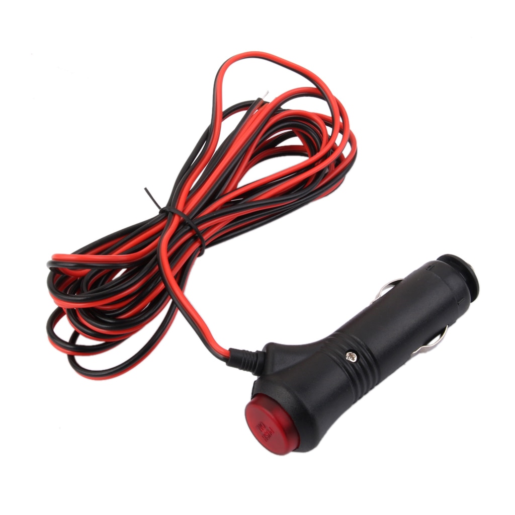Car Motorcycle Lighter Socket 3M Connect Cable Waterproof 12V 24V