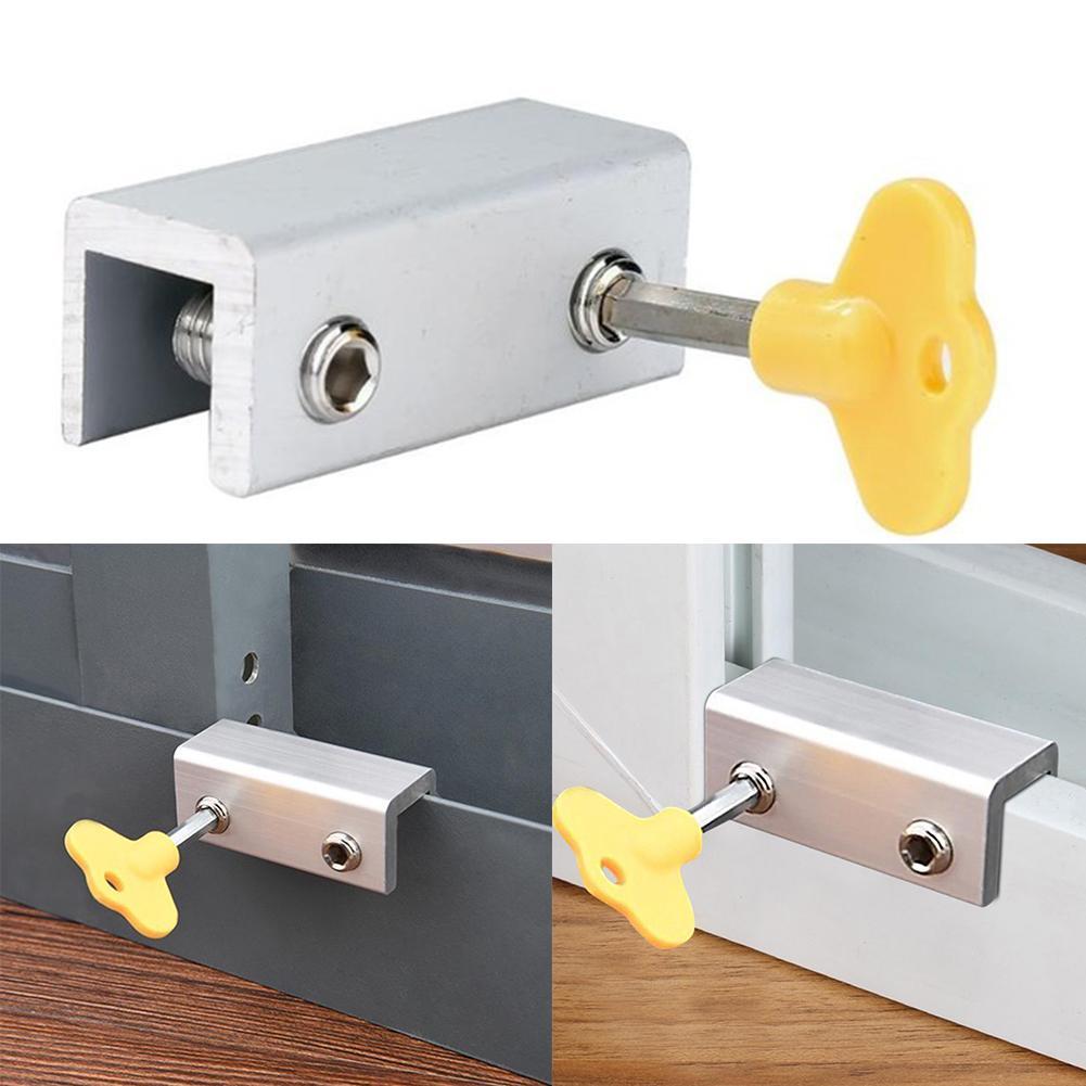 Écran fenêtre serrure bouchon fenêtre coulissante aluminium fenêtre porte sécurité et acier antivol fenêtre serrure de protection Al S7T5