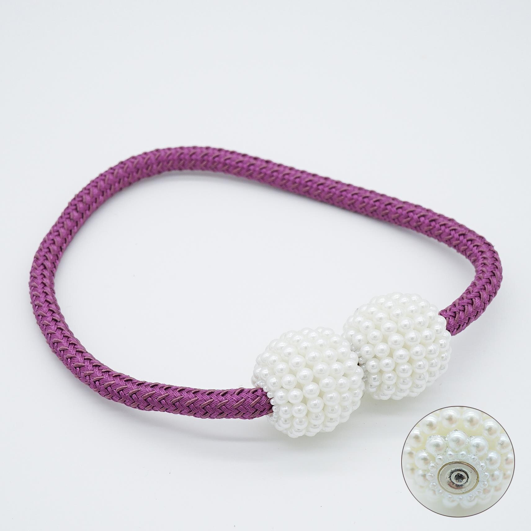 Eurooppalaistyyliset verhot olohuoneeseen makuuhuoneen verhopidike vahva magneettinen rautakivi tupsu solki vyö yksinkertainen solmio: 5