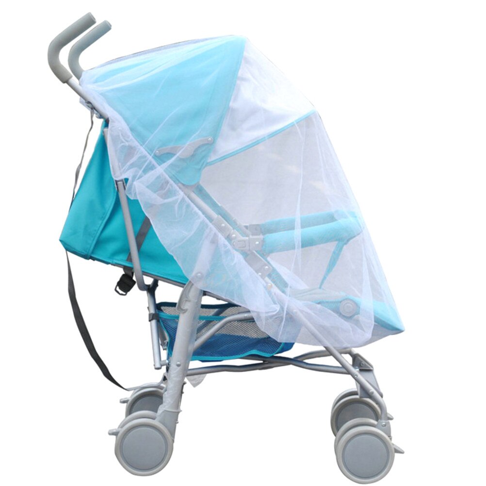-né enfant en bas âge infantile bébé poussette Crip filet chaise pousser moustique moustiquaire maille sûre blanc