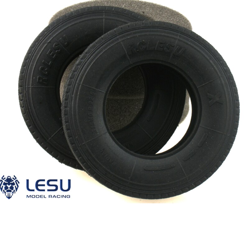 LESU 22MM 27MM Rubber Tire Tyre for 1/14 RC Tractor Truck TAMIYA Dumper Trailer Model Scania VOLVO Benz MAN HINO700