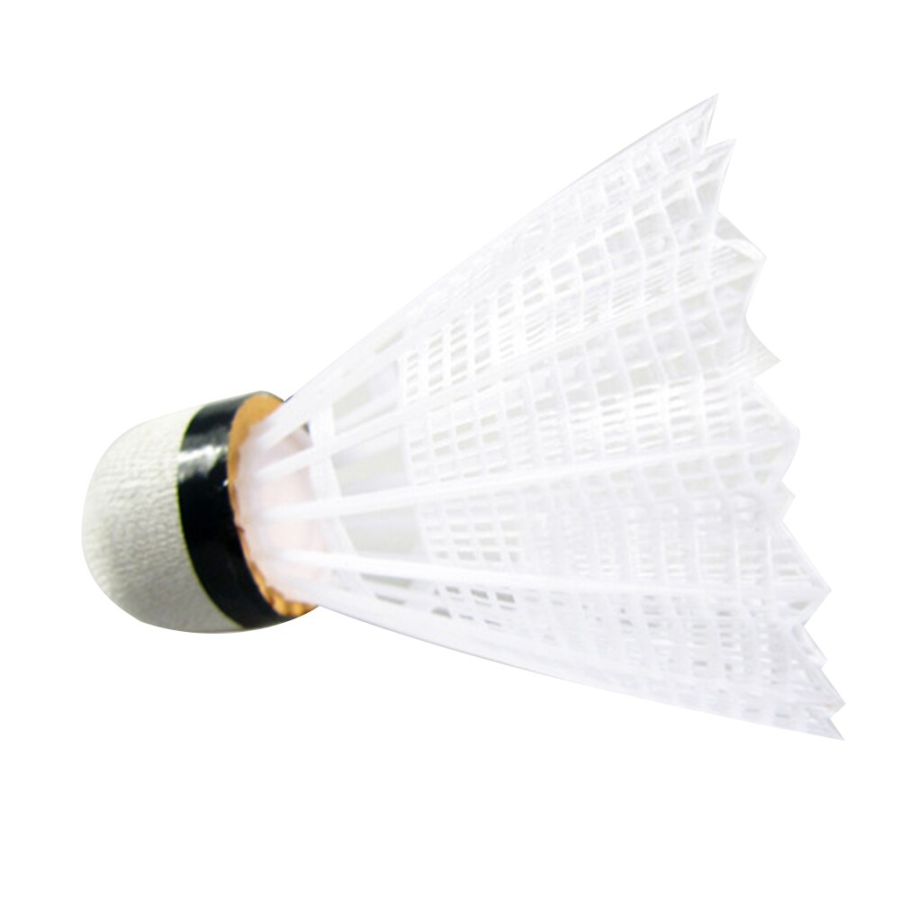 Exerciser Equipments Gym Training Nylon Badminton Shuttlecocks Plastic Badminton Birdies Sports Equipment White
