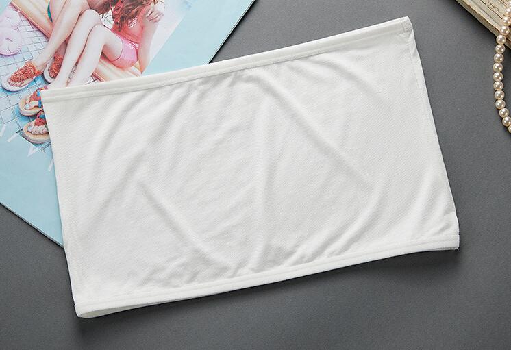 Tops Women 2022 Sexy Crop Top Feamle Push Up Bra Seamless Sports Lingeire Lace Bras Solid Wireless Bralette Tube Camis Top Tank: White Tube