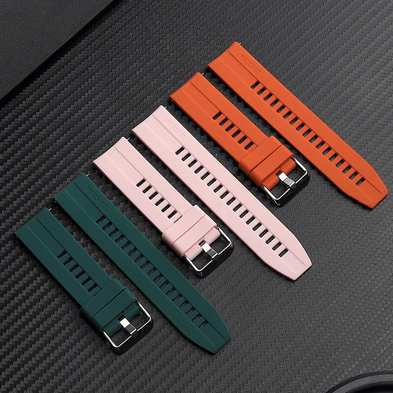 22mm urrem til huawei ur  gt 2e gt 2 / amazfit gtr 47mm / honor magic watch 2 46mm rem silikone til samsung galaxy ur