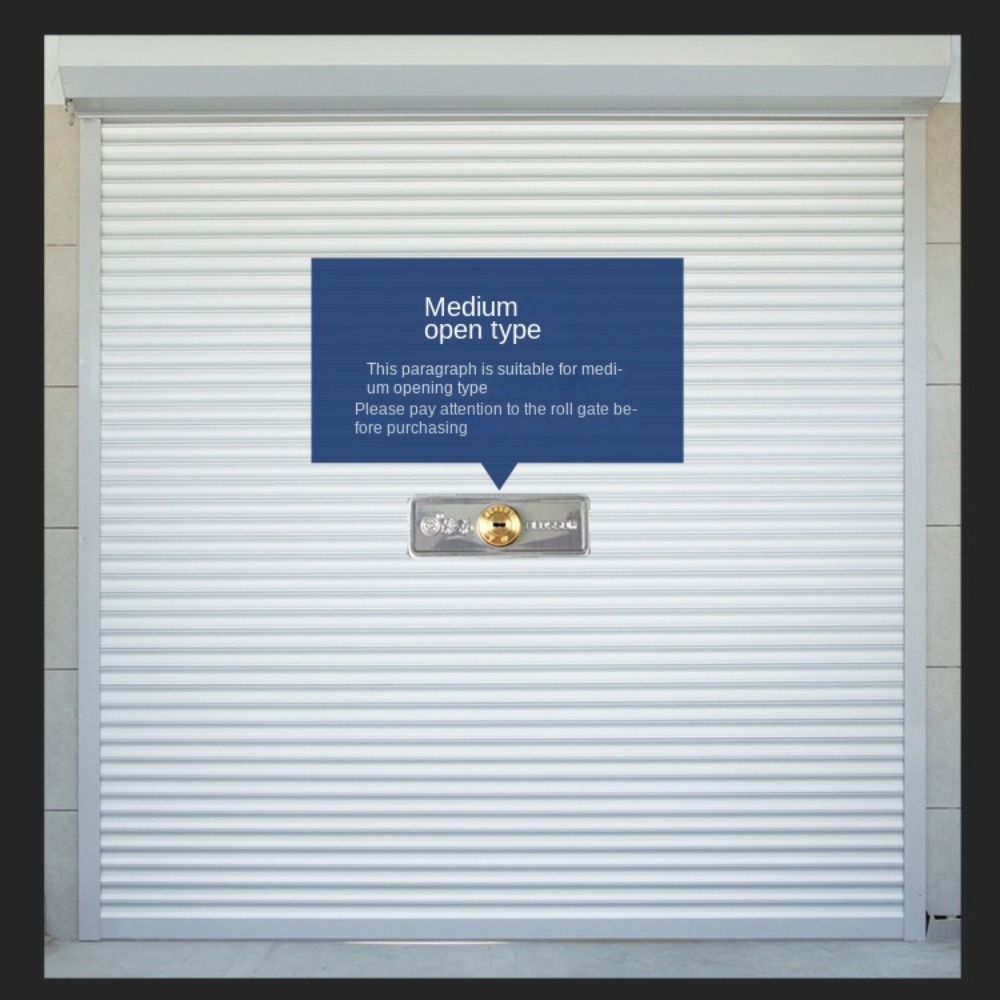 Alloy Roller Shutter Door Lock Middle Bottom with Key Roll Gate Lock Thicken Hardware Anti-theft Locks Garage