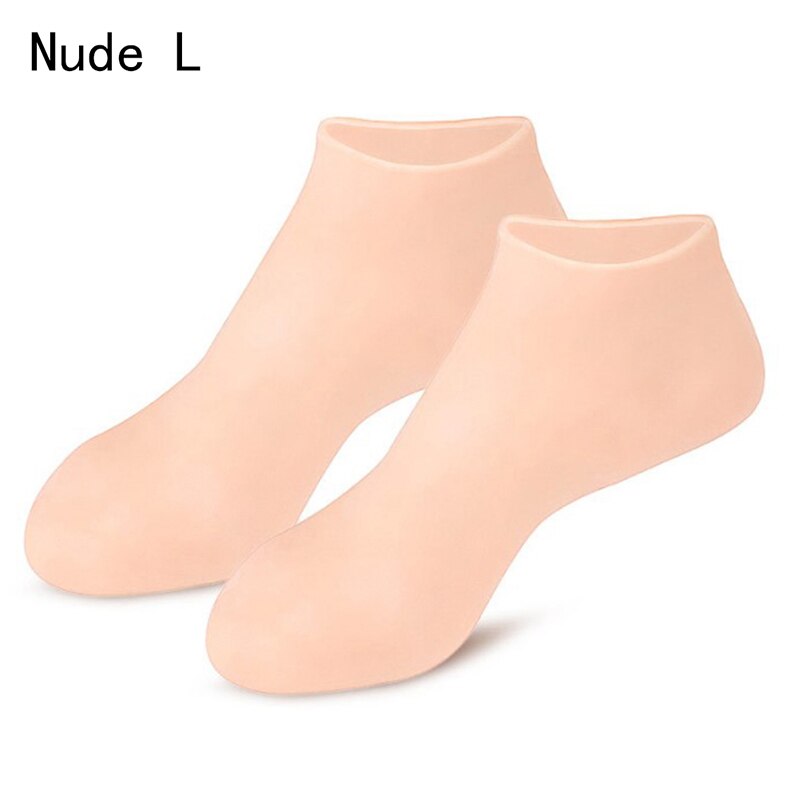 Chaussettes élastiques antidérapantes en Gel de Silicone, Protection des pieds, Protection des pieds, couverture de semelle, talon sec: N11