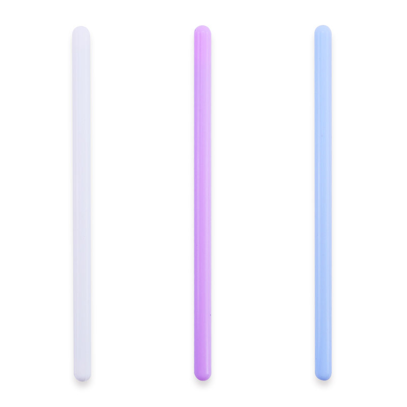 100ML Silicone Measuring Cup Graduated Beaker Epoxy Resin Glue Tools Reused Silicone Round Stirring Rod Measuring Tools: 3pcs Round stick