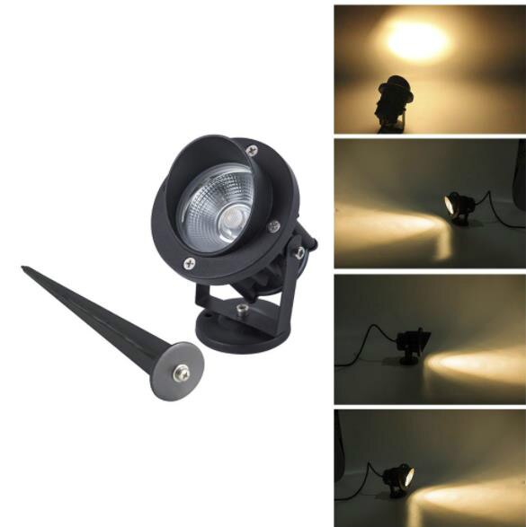 3w 5w 10w outdoor LED Spot Light Black Shell super bright spike light waterproof Landscape IP65 Led Spotlight