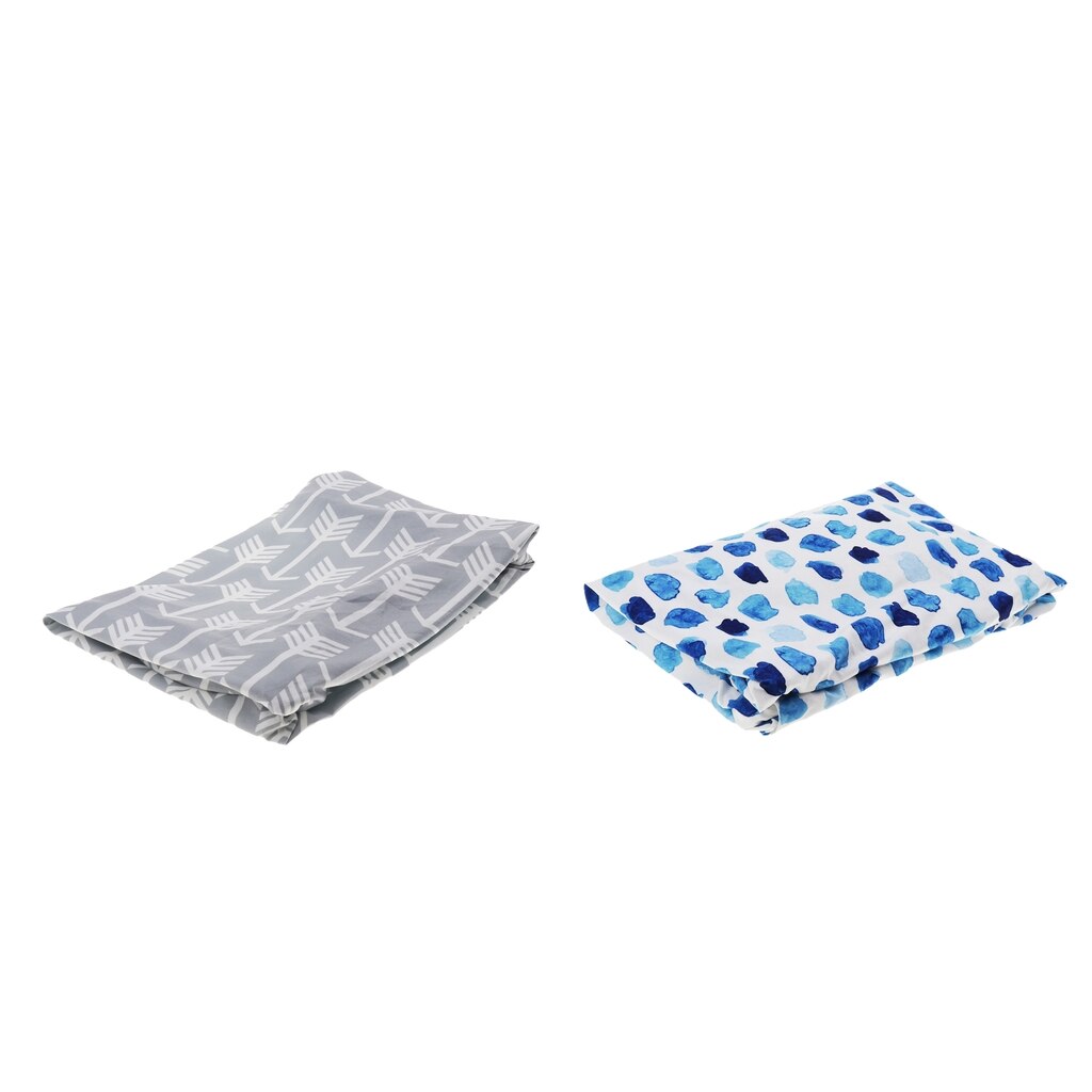 2Pieces Baby Changing Table Pad Contoured Diaper Change Cushion Nursery Perfect for Infant & Waterproof