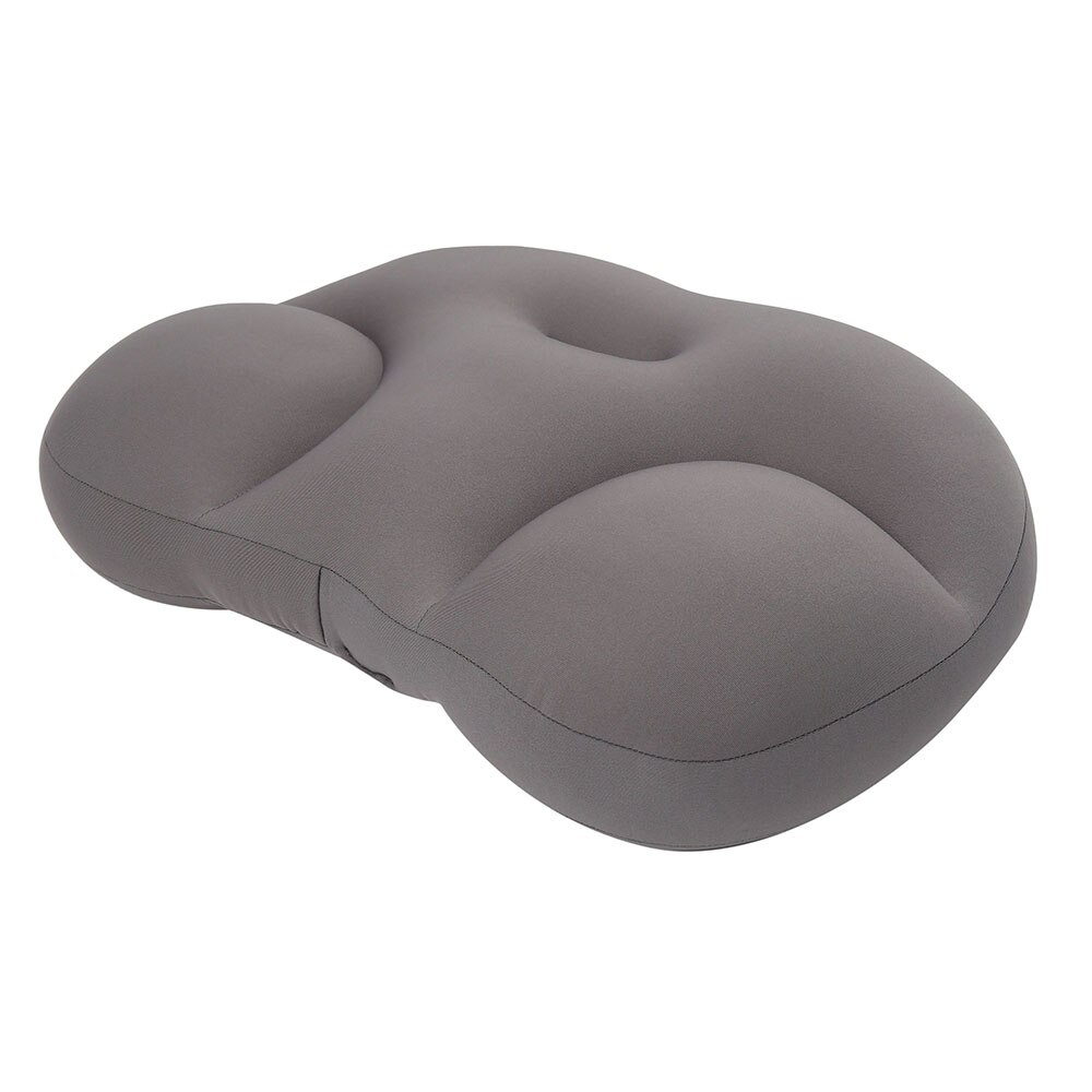 3D Nekkussen Creatieve Neck Head Rest Diepe Slaap Luchtkussen Overdrukventiel Kussens Wasbaar Kussensloop Thuis Textiel: Dark Gray