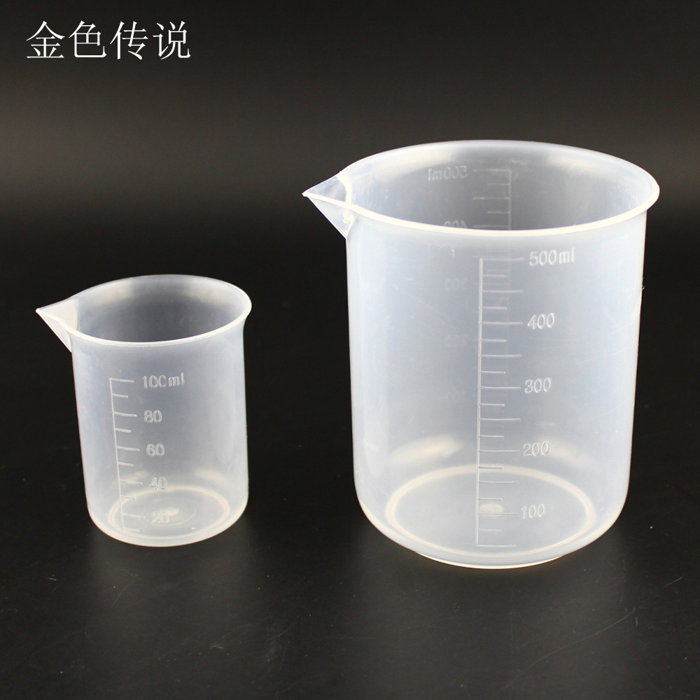 PP maatbeker maatbeker met schaal plastic cup 100/500ml materiaal maatbeker PP materiaal model