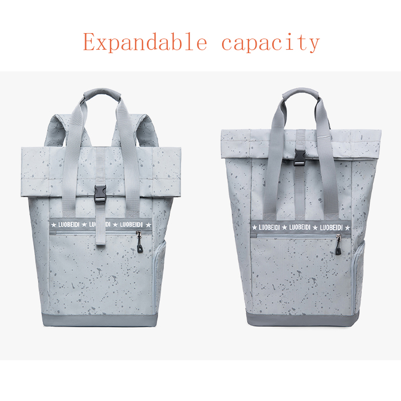 Trend Paar Sterrenhemel Rugzak Unisex School Rugzak Expandable Waterdichte Rugzak Draagbare Oxford Tas