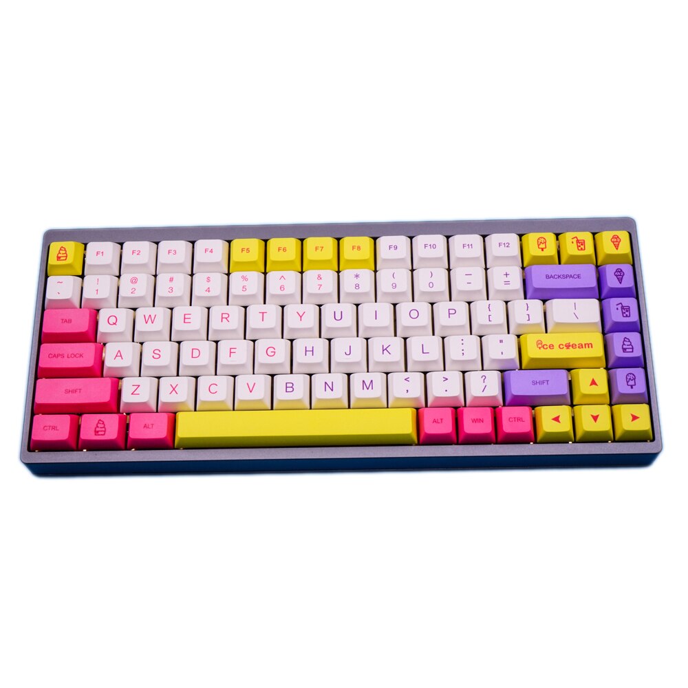 G-MKY Macaron /Ice cream Keycaps PBT Dye-sublimated Keycap XDAS profile For Filco/DUCK/Ikbc MX switch Mechanical Keyboard Keycap
