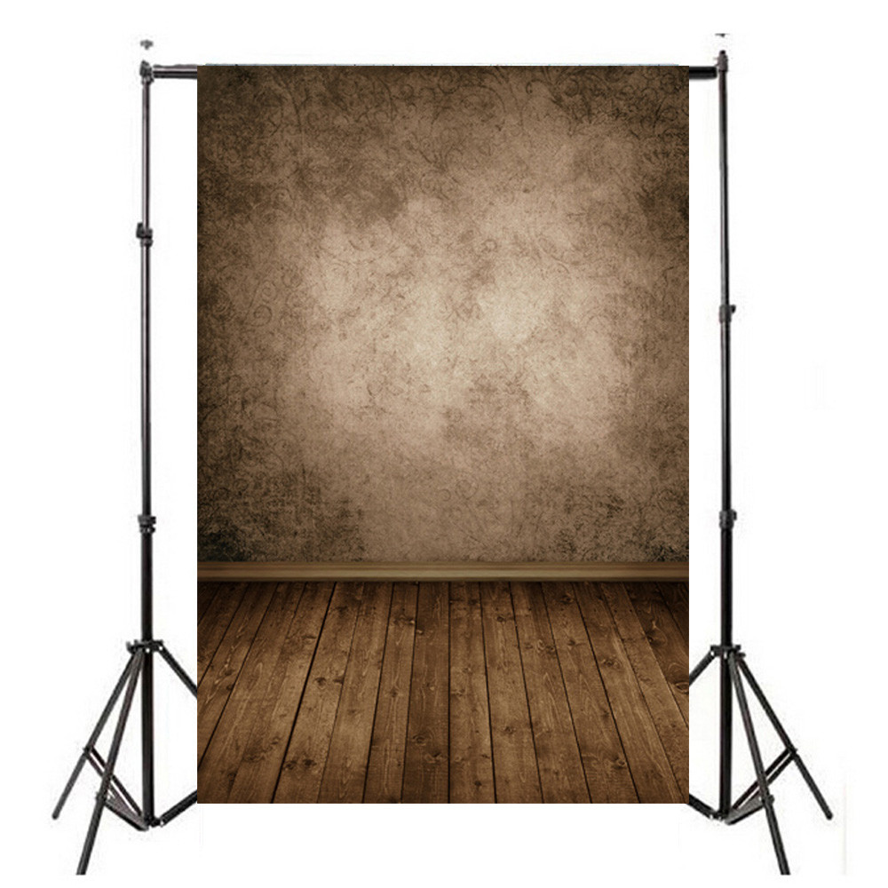 1.5x2.1m Vinyl Wooden Wall Photograph Back Decor Wood Wall Floor Photography Background Photo Studio Backdrop Photo Props: E