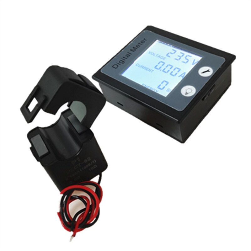 Wattmètre 220V 100A Khw de compteur d'énergie d'économie d'énergie de Digital monophasé à ca PZEM-011 avec la fente de CT