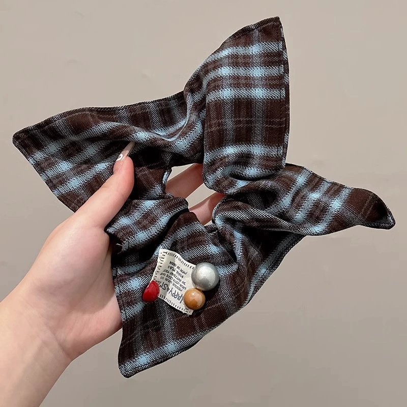 Elegante grande lenço quadrado círculo de cabelo para mulheres meninas elástico cetim hairbands laços de cabelo moda bandana acessórios para o cabelo