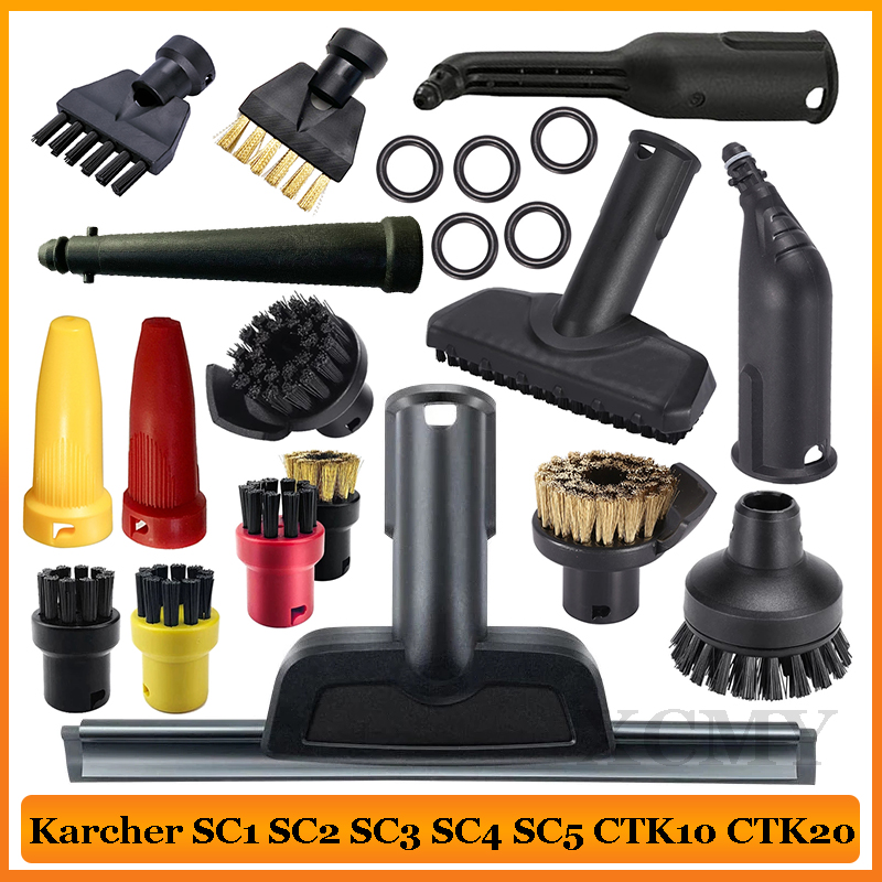Para Karcher aspiradora de vapor máquina SC1 SC2 SC3 SC4 SC5 SC7 CTK10 CTK20 piezas cabezal de cepillo accesorios de boquilla potente