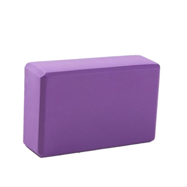 High Density Foam Durable Custom Printed EVA Eco Friendly Recycled Non Toxic Yoga Brick Block: Purple