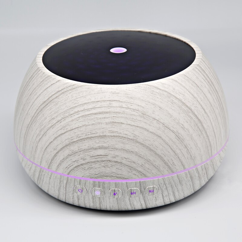1000ML Multimedia Anion Essential Oil Diffuser With 7 Color Light Air Purify Wireless Stereo Speaker Aroma Diffuser For Home: 1000ML White Wood / EU
