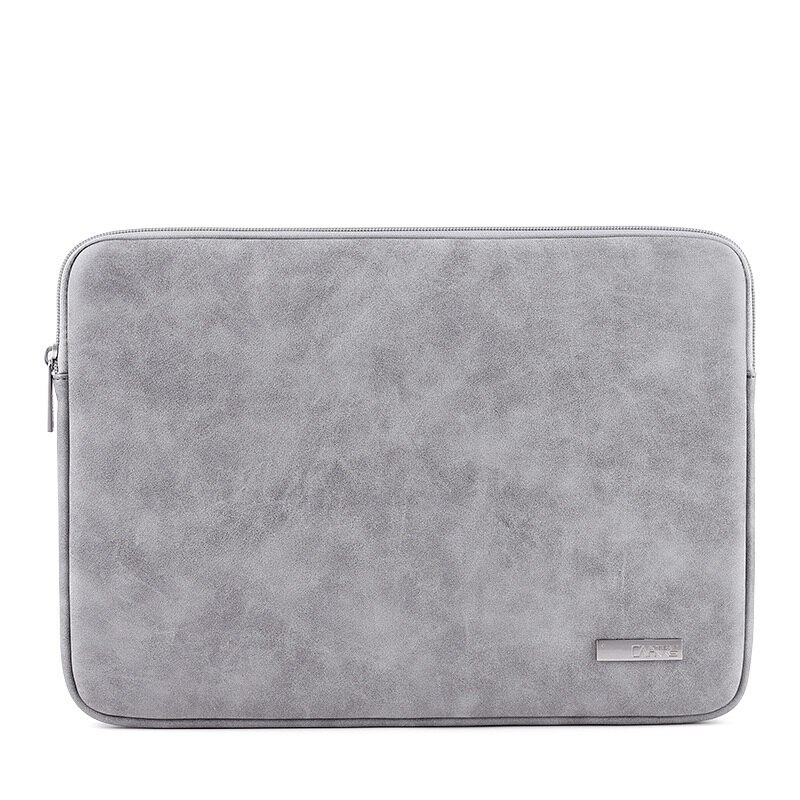 Brand PU Leather Bag For Laptop 13",14",15",15.6",Sleeve Case For Macbook Air Pro 13.3",15.4",Free L11-03: Gray / 15.4-inch