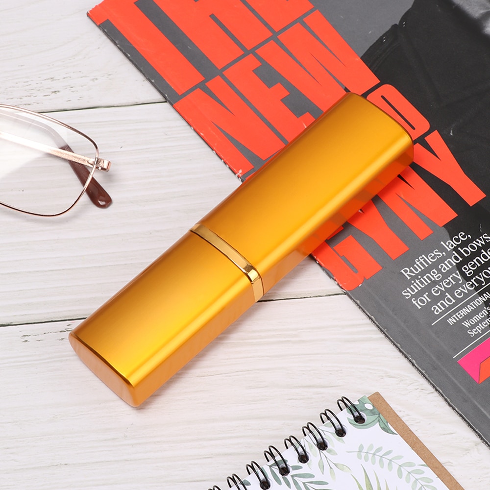 Kvinder mænd bærbare mini aluminiumoxid blyant briller boks metal mini bærbare læsebriller solbrille etui briller protecto