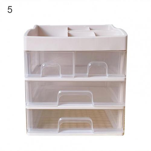 Lovely Space-saving Plastic Storage Box Large Capacity Pencils Desktop Organizer: 5