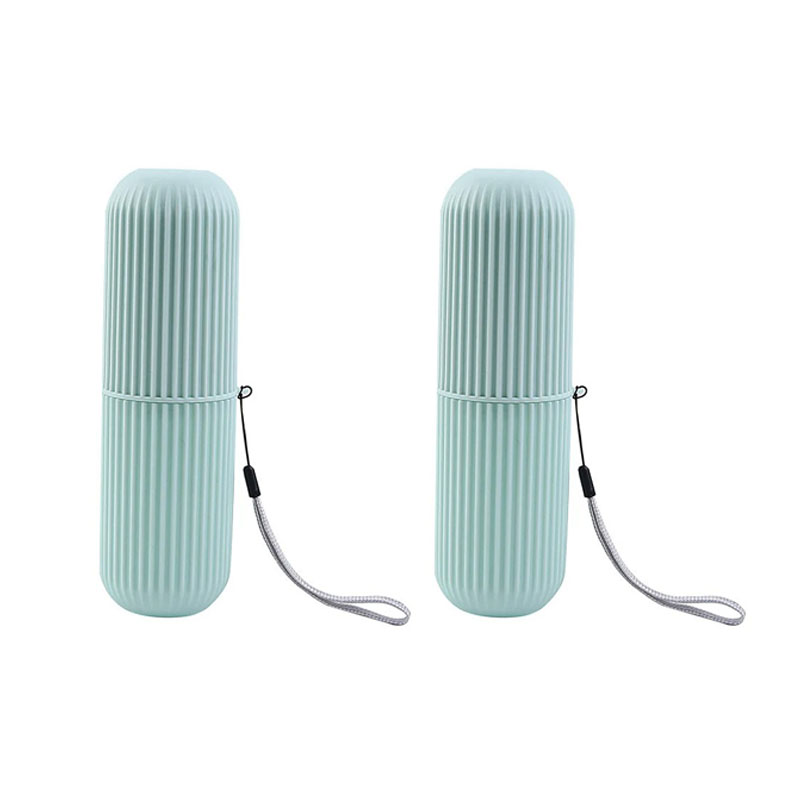Portátil pasta de dentes proteger titular caso viagem acampamento caixa armazenamento organizador viagem produtos higiene pessoal armazenamento copo novo creat: Luz amarela