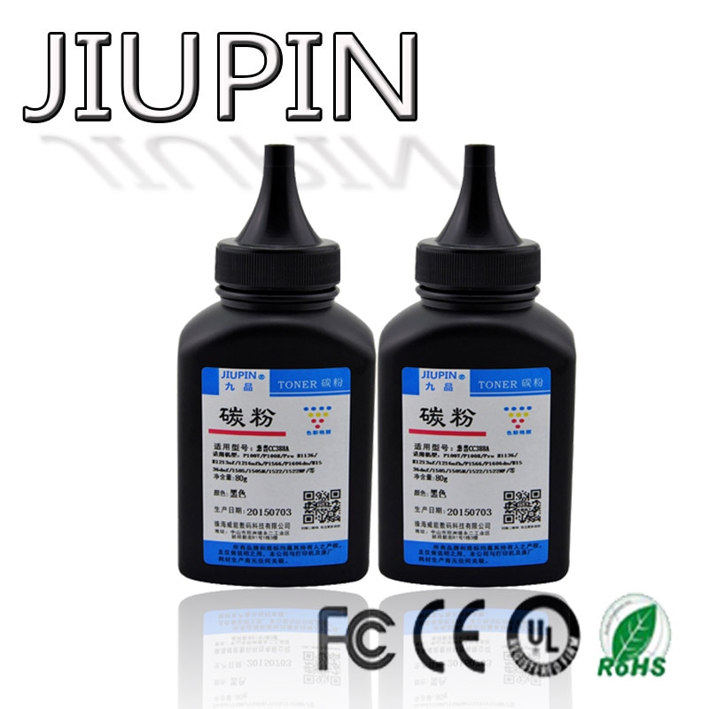 Jiupin CC388A CF283A 83A 283A CE285A CE278A CB435A CB436A黒トナー粉末互換のhp laserjet 1212nf 1217nfwプロP110