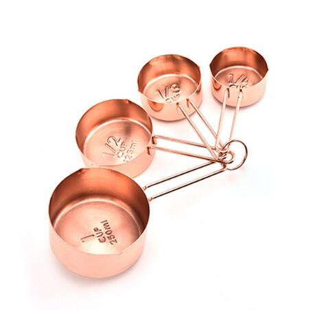 4/8Pcs/Set Measuring Spoon Set Stainless Steel Measure Liquid Tea Coffee Seasoning Cups Nordic Kitchen Baking Tool Measuring WF: 4 PCS 01