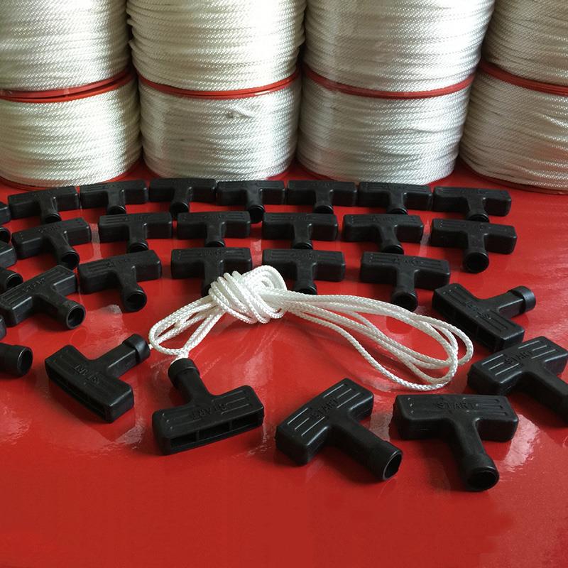 Lawn Mower Rope + Handle Iron Lawn Mower Rope Pull Start Chaffcutter Parts Petrol Universal