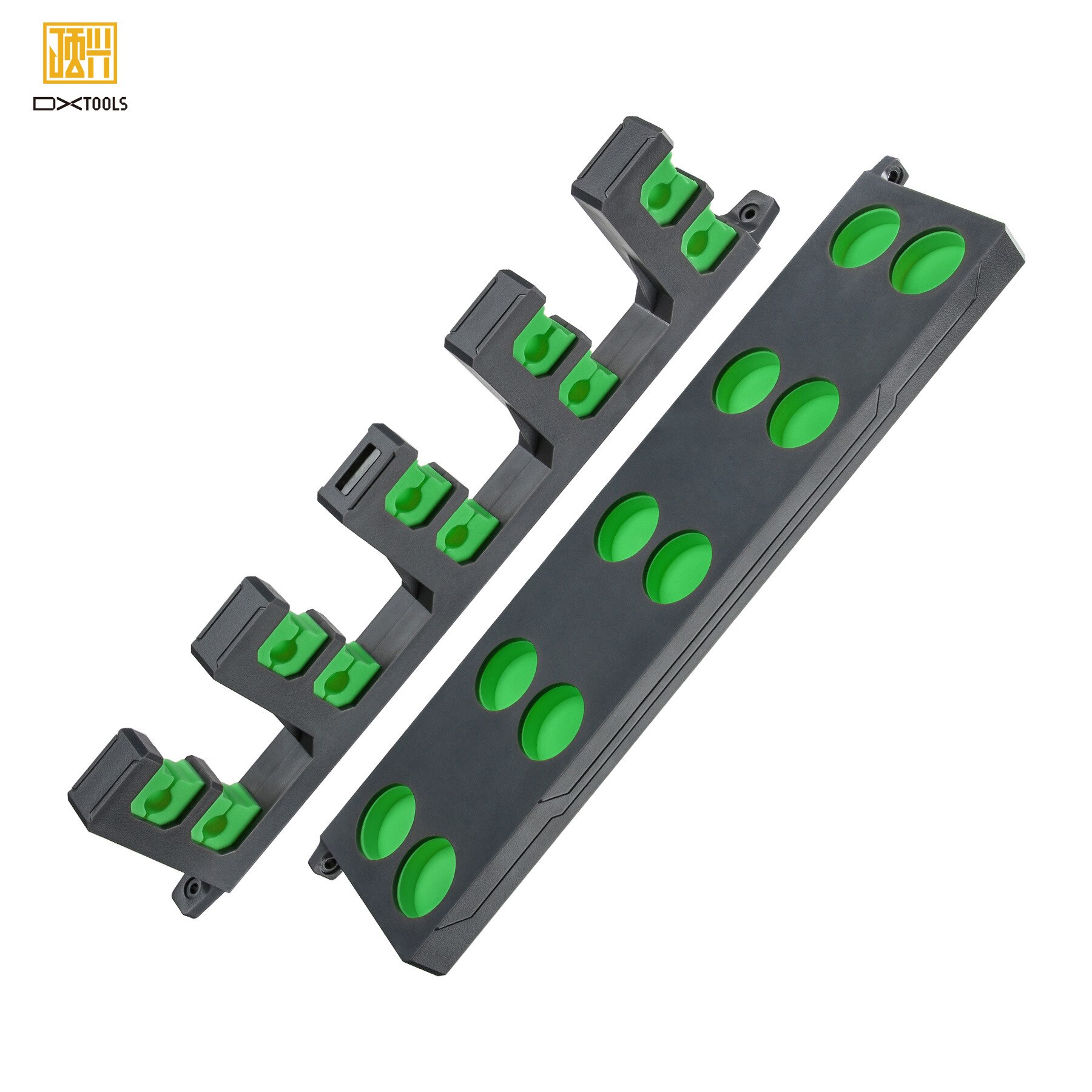 Canne à pêche en plastique, présentoir fixe, présentoir de Collection, support de rangement, 10 accessoires d&#39;équipement,: green