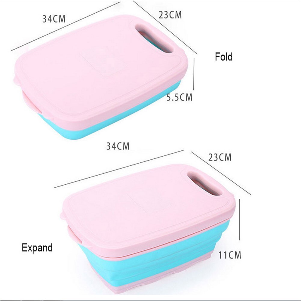 9 In 1 Kitchen Chopping Board Folding Drain Basket Multi-Function Sink Cutting Board Security