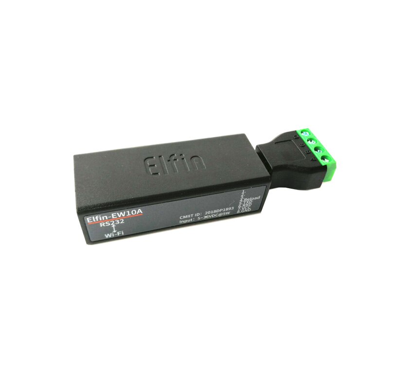 Port série RS232 vers dispositif WiFi, module de serveur Elfin-EW10A, Support TCP/IP Telnet Modbus, transfert de données via WiFi