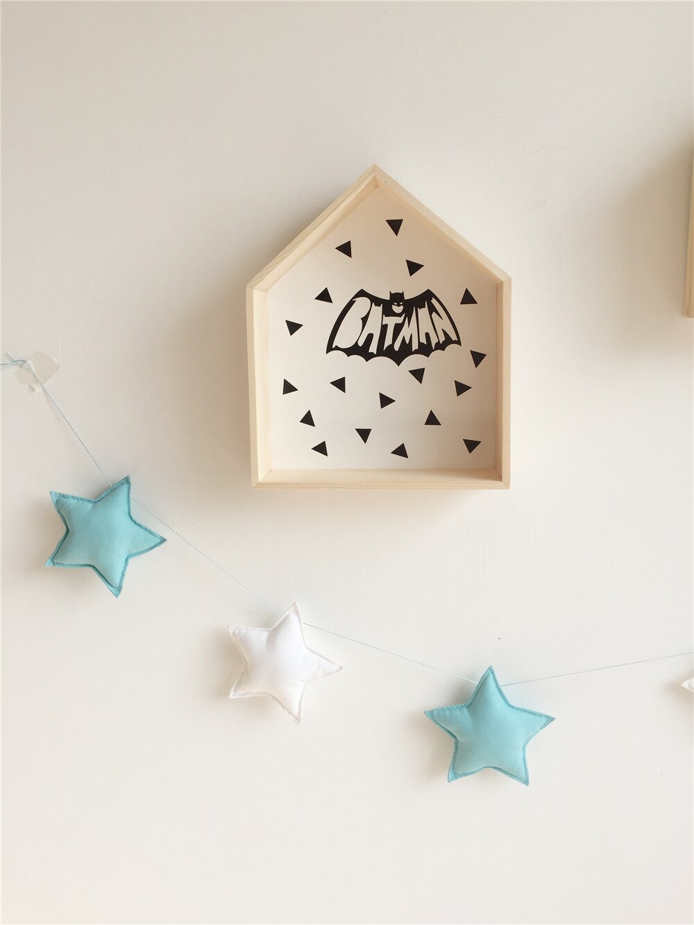 Nordic Baby Room Decoration Handmade Nursery Star Garlands Kids Room Wall Decorations Photography Props Baby Bed Accessories: Green white