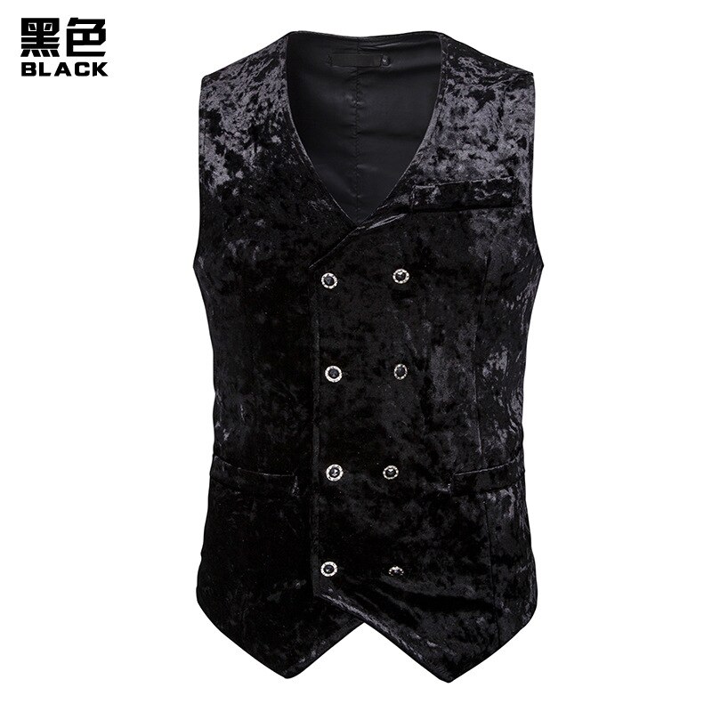 Miamoom business casual vest vest mænd ærmeløs jakkesæt vest herre tøj: Sort / Xxl