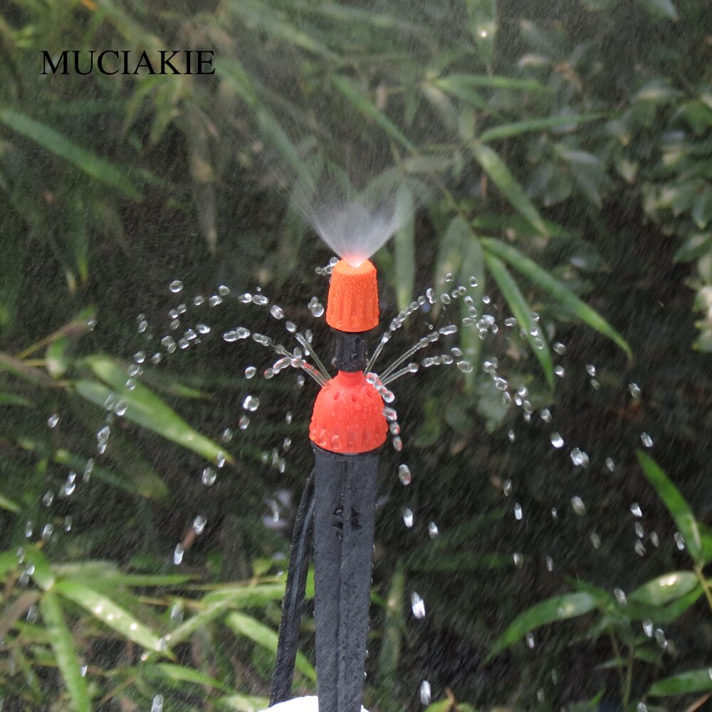 Muciakie 30m 8/11mm 4/7mm slang micro water irrigatiesysteem tuin timer spray zelf water gevende kits met verstelbare druppelaar