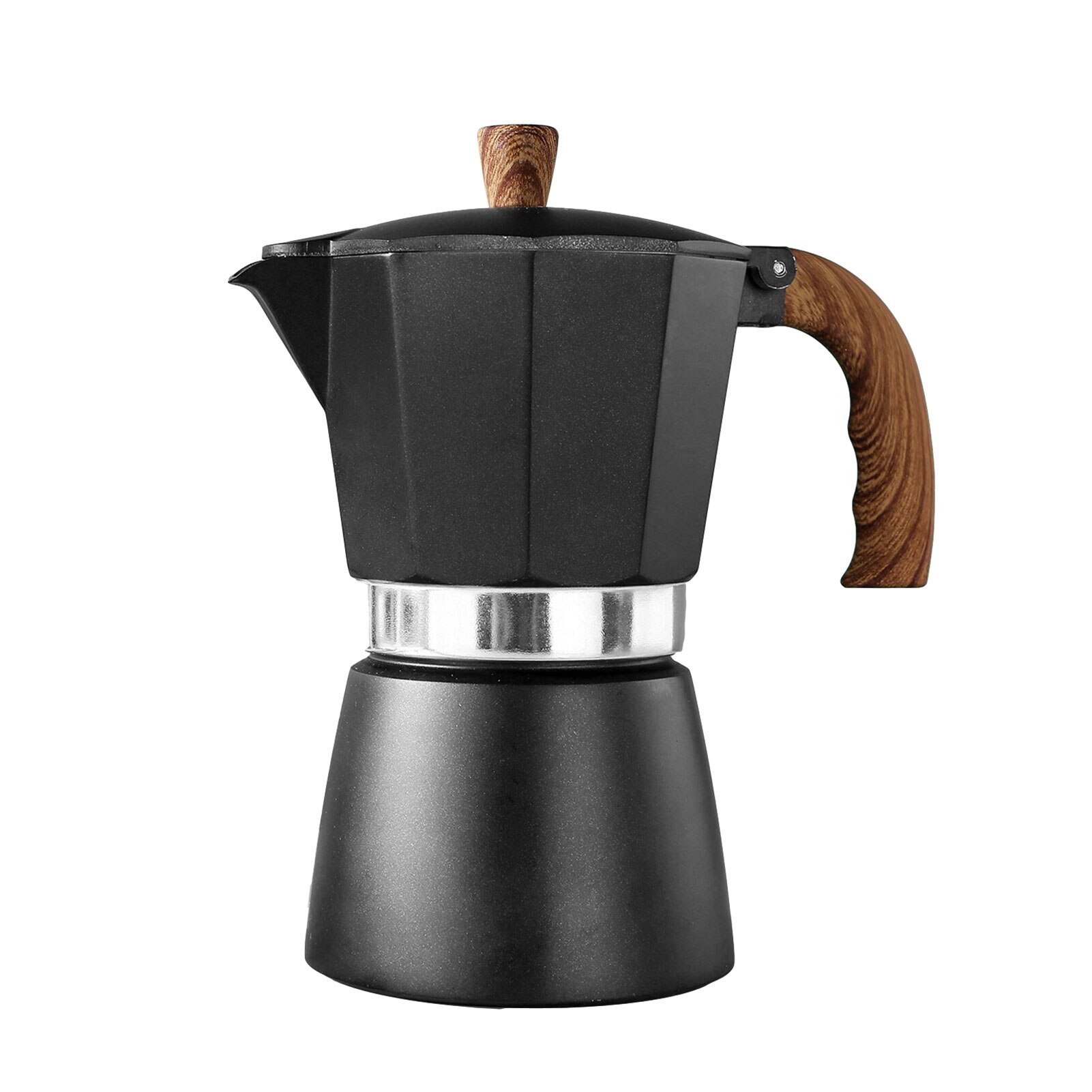 150/300ML Coffee Maker Aluminum Mocha Espresso Percolator Pot Coffee Maker Moka Pot Stovetop Coffee Maker: 300ml