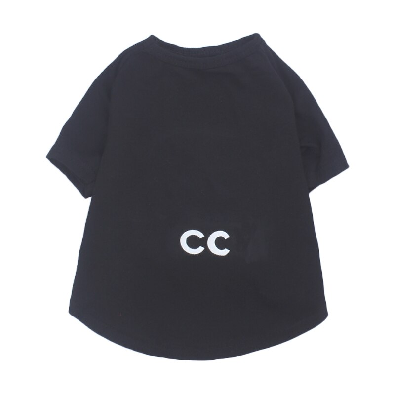 T-shirt carlin en coton d'été | Avec lettres imprimées, déguisement de chiot PC1417