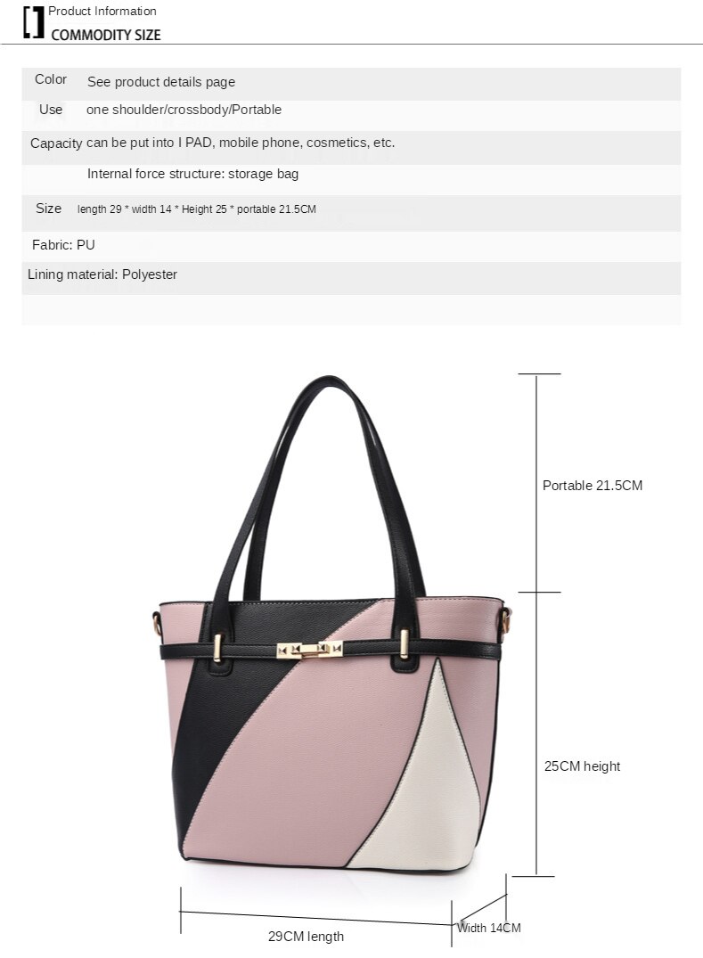 Mode Eenvoudige Pu Lederen Crossbody Tas Voor Vrouwen Casual Grote Capaciteit Schouder Tas Dame Reizen Handtassen
