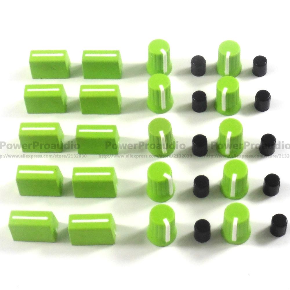 10x Drehknopf + 10x Fader Kappe Set für Rane Mixer TTM 57 61 62 64 68