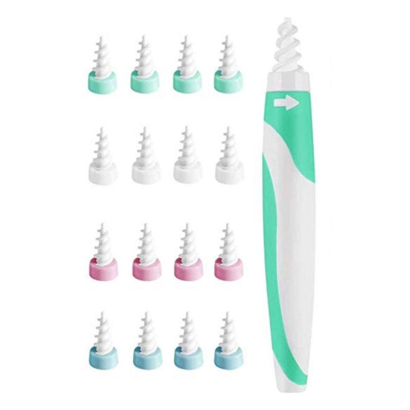 Ear Wizard Ear cleaners Spiral Ear Wax Removal Tool Q-Grip Ear Cleaner Care Cleaning Pick Remover: Default Title
