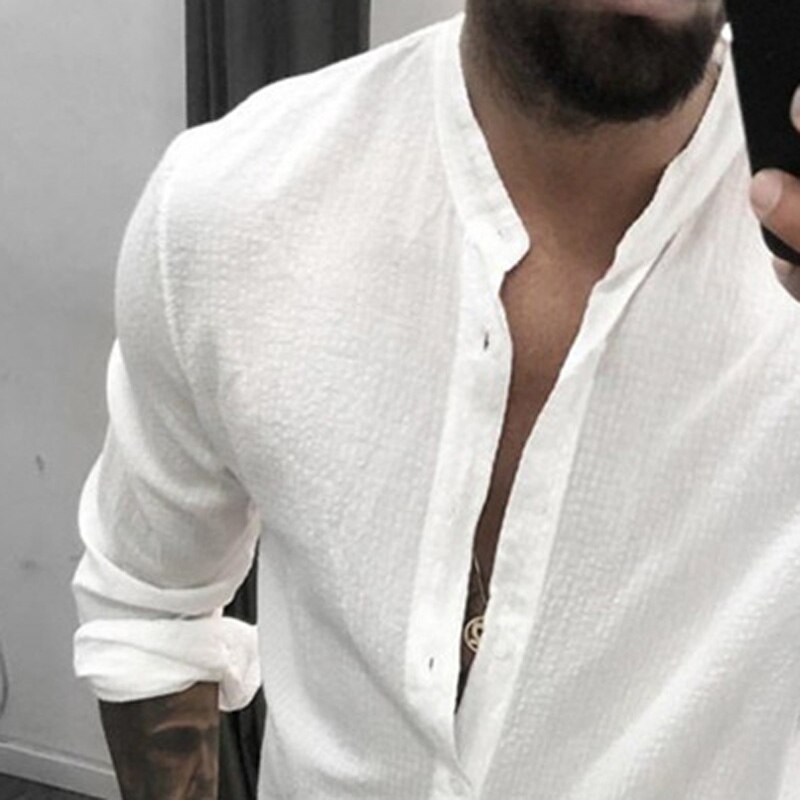 Plus size skjorter herre bluse almindelig langærmet skjorte herre åndbare toppe high fashion tøj mænd casual top slim fit bluser