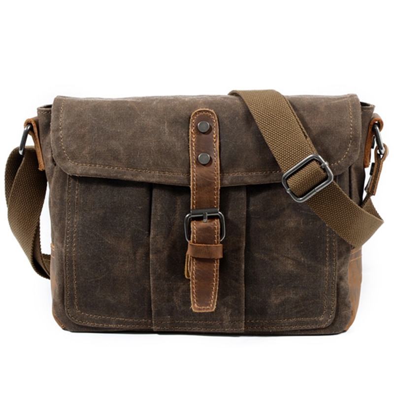 ABDB-Crossbody Heren Schoudertas Waterdichte Canvas Tas Mannen Casual Messenger Bag