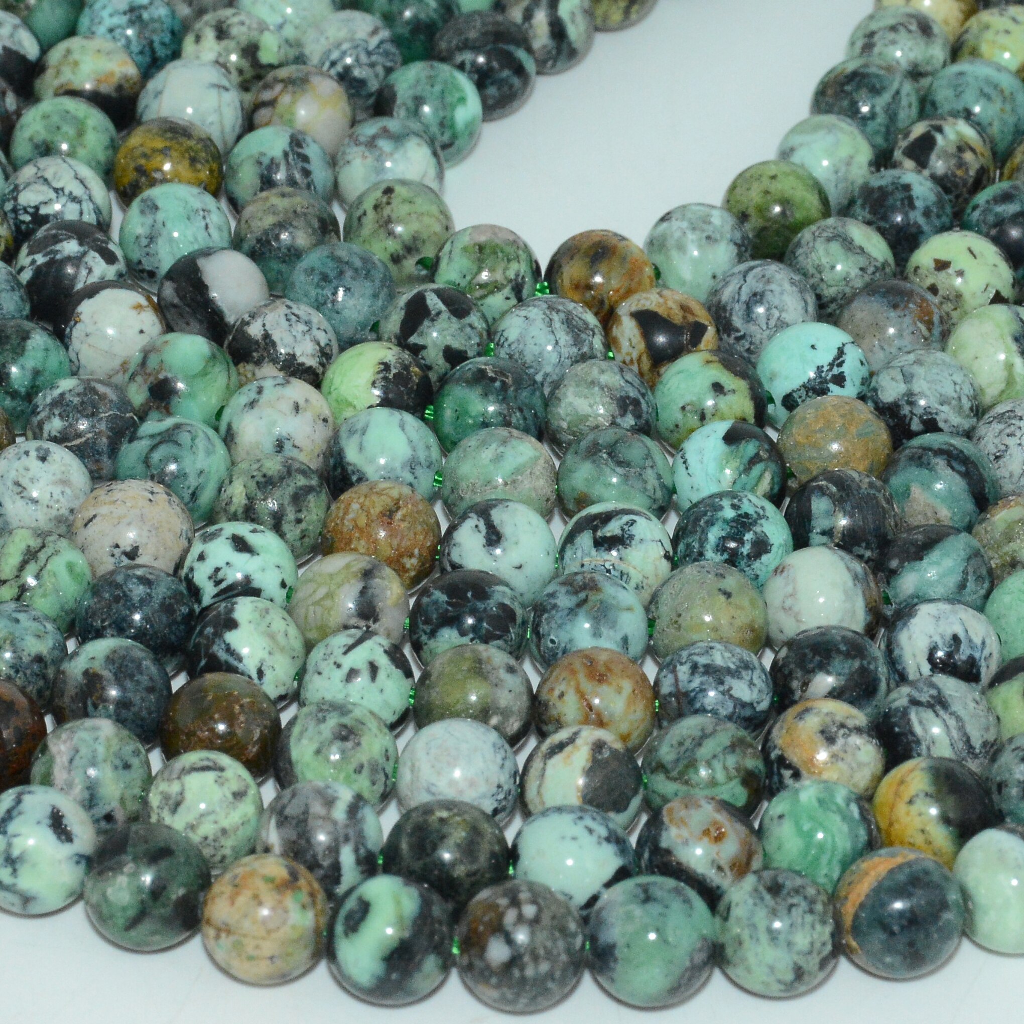 Natural Variscite Loose Round Beads 8mm