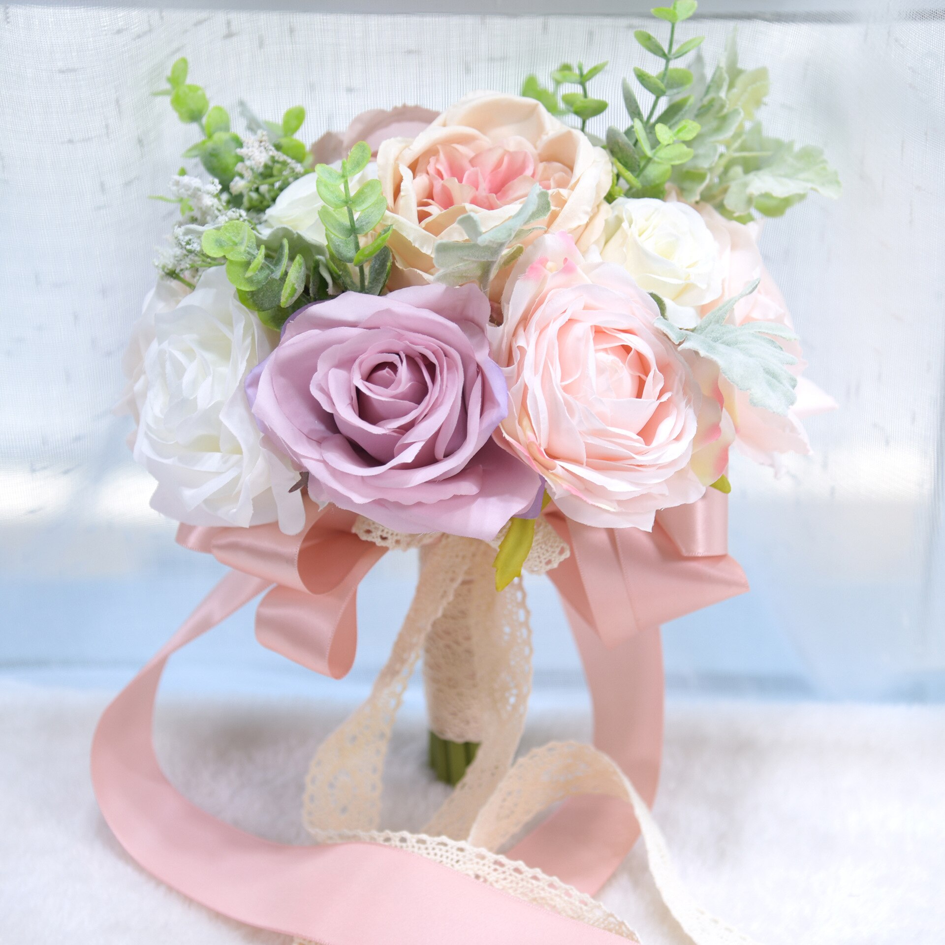 Wedding Romantic Bouquet Bridesmaid Bouquet Flowers Bride Bouquets Valentine's Day Confession Party Church Wedding Bouquet