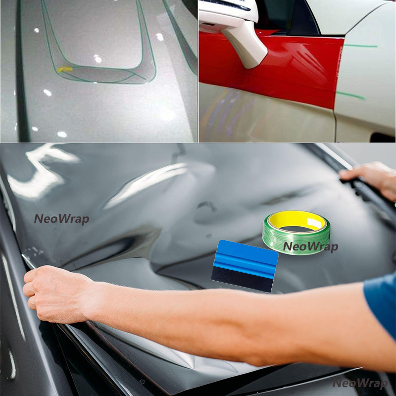 5/10M Vinyl Wrap Snijtape Met Rakel Autostickers Rand Detailer Tape Lijn Film Wrap Tape Auto Styling Tool